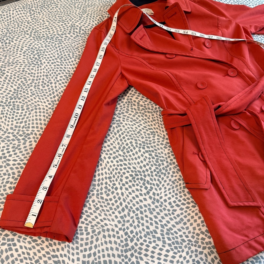 LOFT | Vibrant Red Trench Coat - Picture 4 of 5